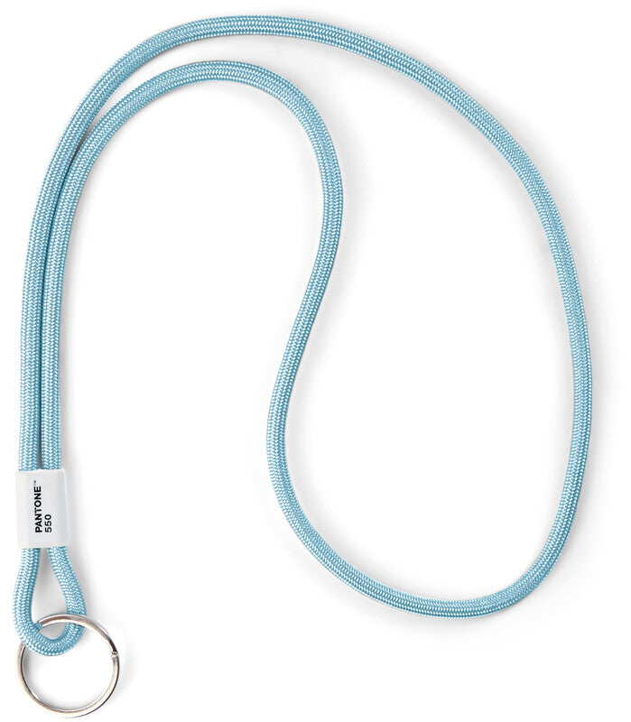 Pantone by Copenhagen Schlüsselanhänger Lang – mit Schlüsselring, Nylon, Hellblau, Bandlänge 48 cm
