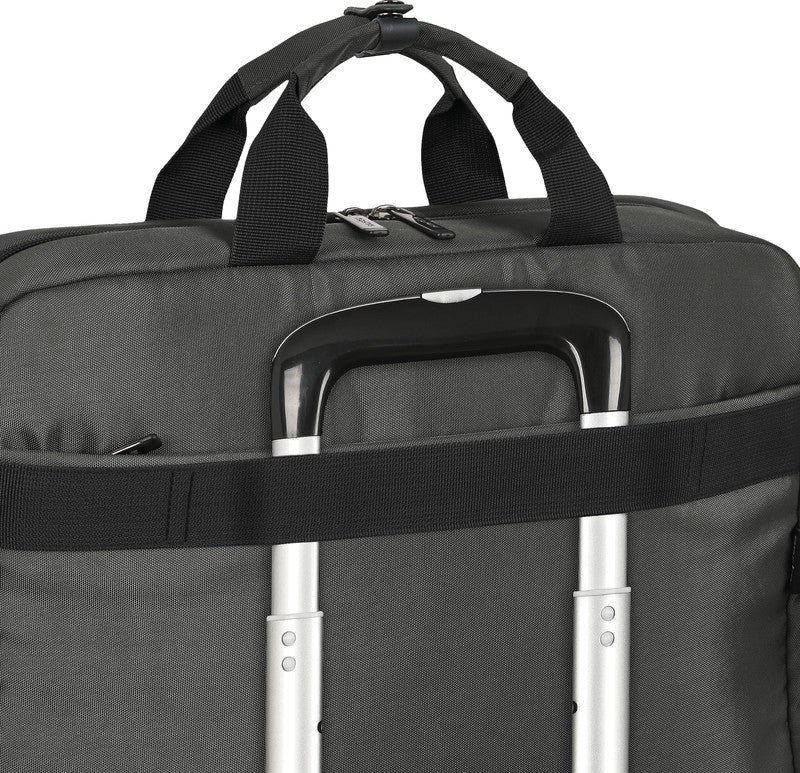 Safta Business Notebook-Tasche – 12,5 l, USB-Port, Aufsteckfunktion, Nylon, Grau/Schwarz