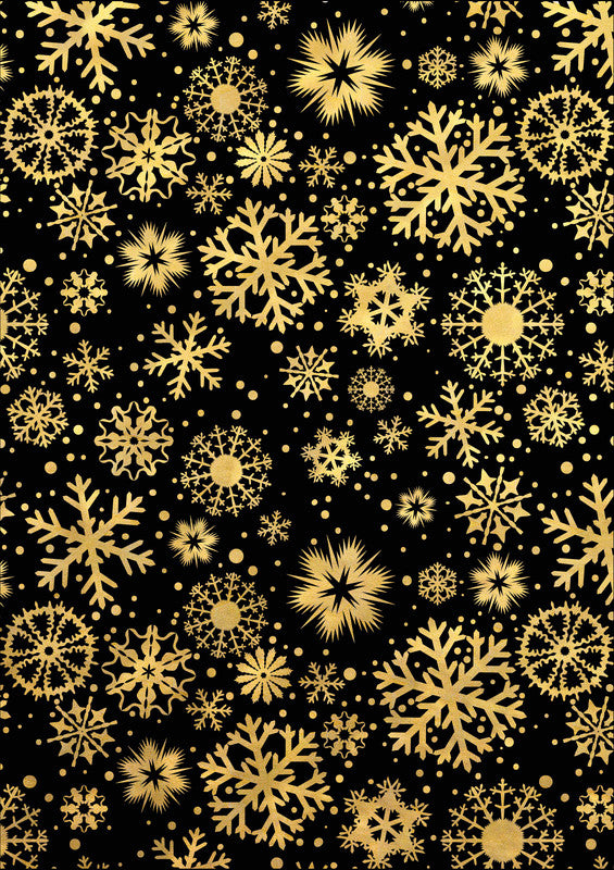 Zoewie Geschenkpapier Rolle – Golden Glam – 70 cm × 1,5 m – 80 g/m², Recyclingpapier, FSC