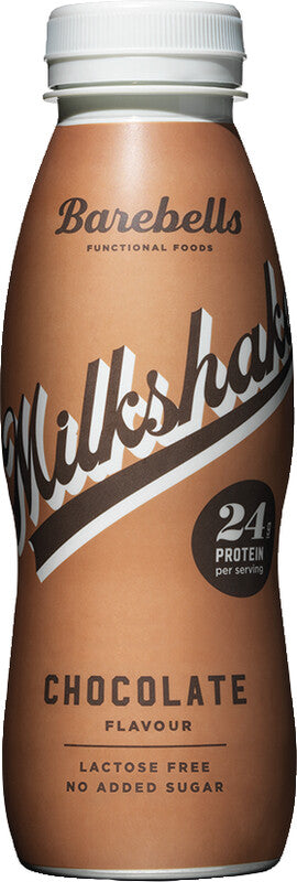 Barebells Milchdrink – laktosefrei – Schokolade – kein Zuckerzusatz – 0,33 l