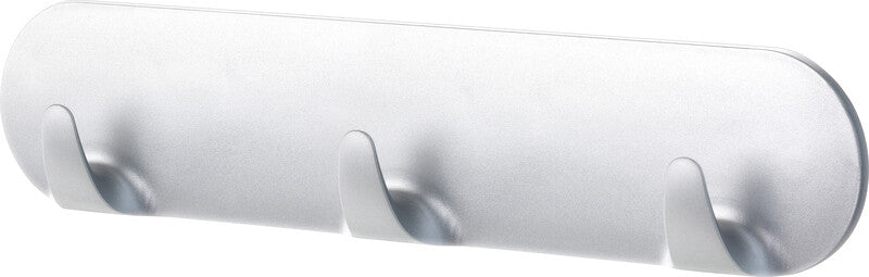 TESA Klebehaken – Kunststoff, chrom matt, 20 × 4,1 × 1,9 cm – 1er-Pack