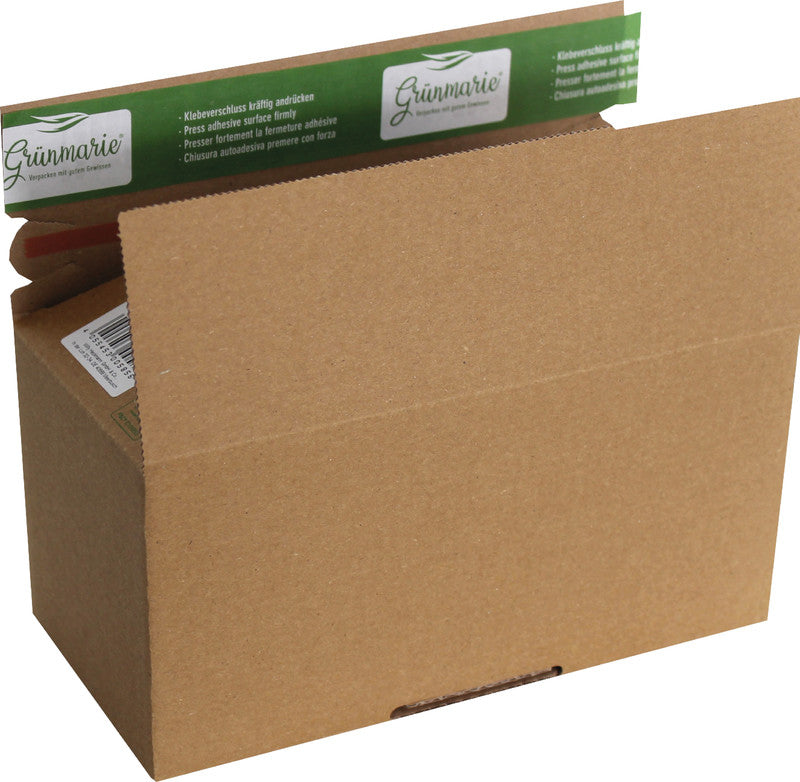 Grünmarie Aufrichtekarton, Braun – 238 × 170 × 60 - 130 mm