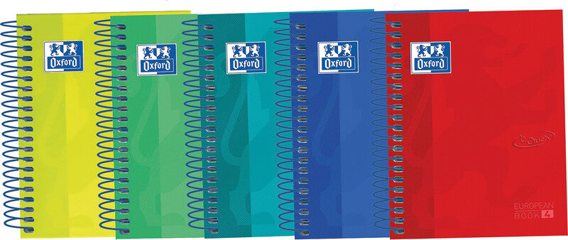 Elba Collegeblock, kariert 5 mm, Spiralbindung, 120 Blatt, perforiert, 90 g/m² – sortiert, für SCRIBZEE App