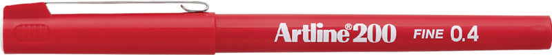 Artline 200 Fineliner 0,4 mm – rot