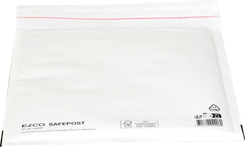 Elco Luftpolstertasche – 220 × 260 mm, weiss, selbstklebend