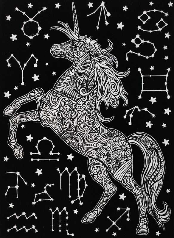 Tataruga Samtbild Malkarton, Karton, 21 × 29,7 cm, Schwarz