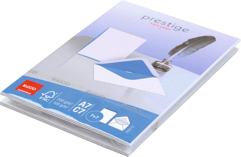 Elco Grusskarte – A7 (74 × 105 mm) – mit Umschlägen, Karton, 5er Pack