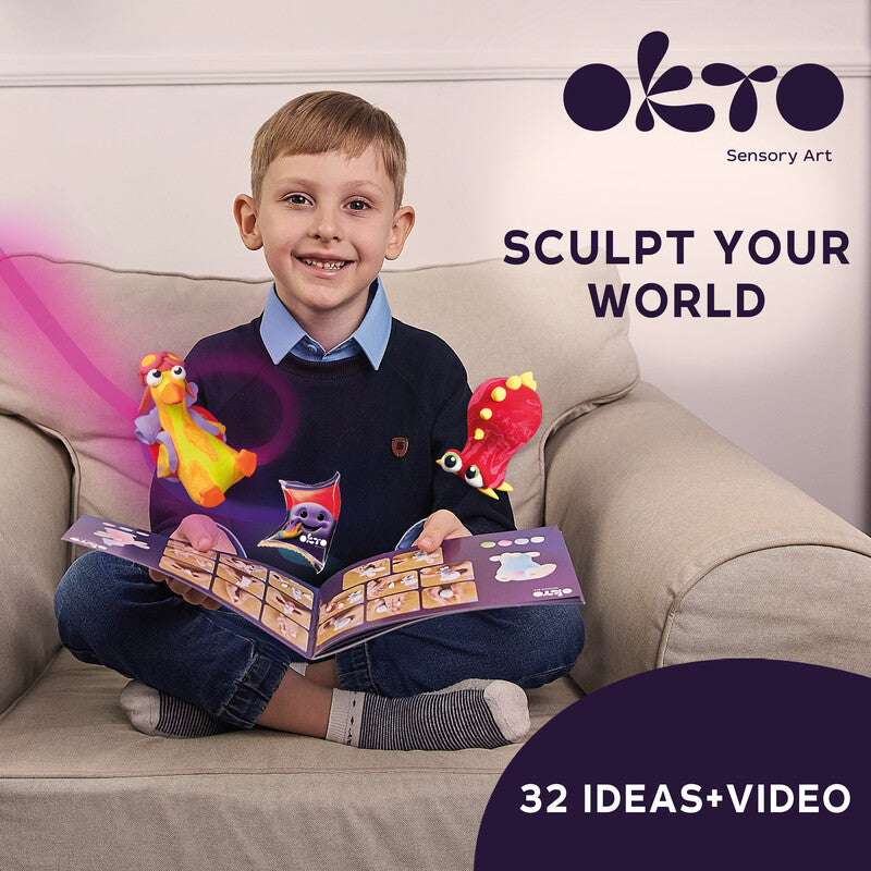 Okto Sensory Art – Modelliermasse-Set – ab 5 Jahren – 24 Farben