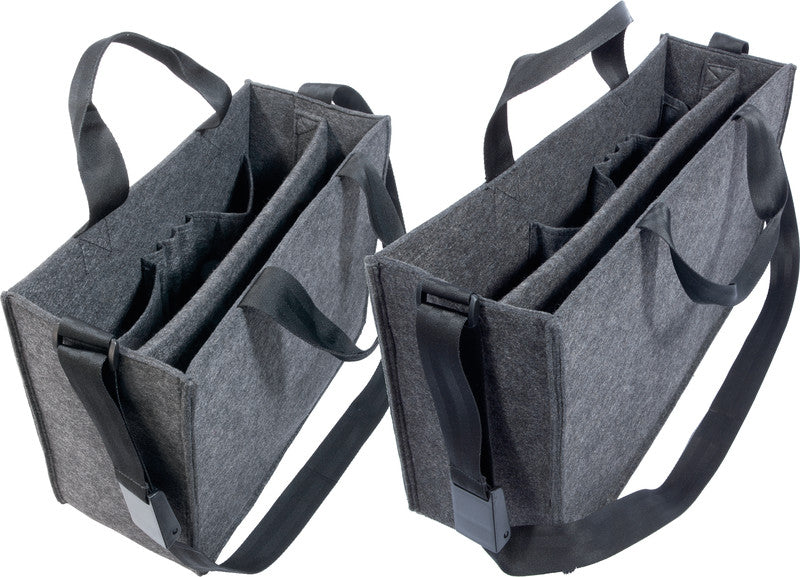Sigel Desk-Sharing-Tasche – für Notebooks bis 17,3", Filz, Grau