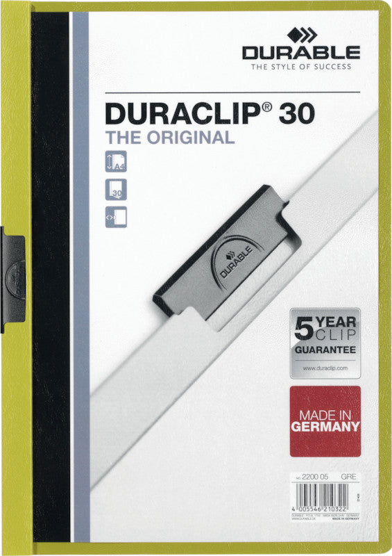 Durable Unterschriftenmappe – A4, grün, Kunststoff