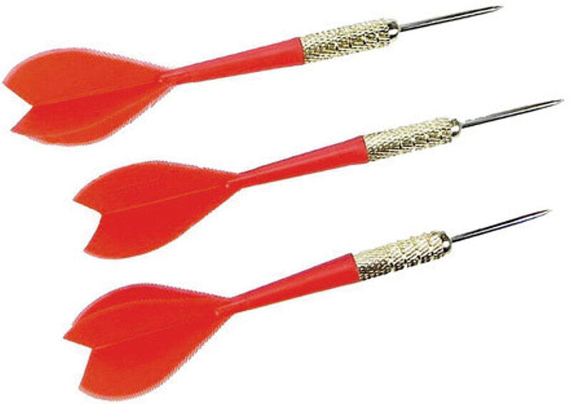 Unicorn 050 Dartpfeile – Stahlspitze, 17 g – 3 Stück – Gold/Rot