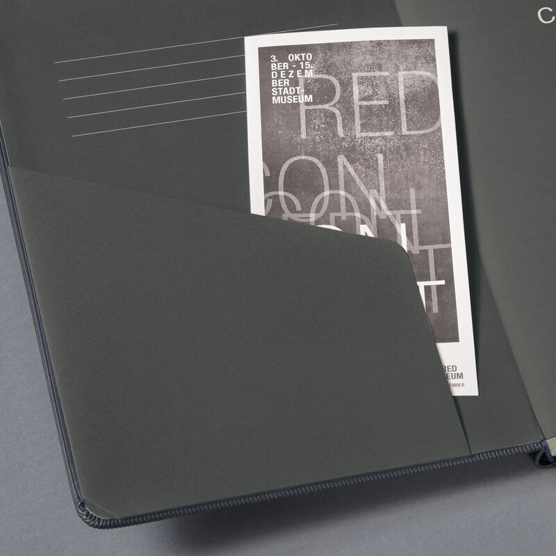 Sigel Notizbuch Conceptum Metallic Edition, A5, liniert, Fadenheftung, 194 Seiten, 80 g/m² – grau