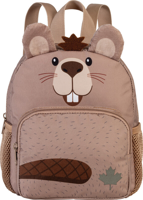 Glühwürmchen Kindergartenrucksack Ella – Polyester – Dunkelbraun, Biber, 210 × 240 × 130 mm