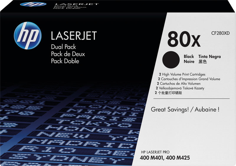 HP Toner 80X – schwarz, 6900 Seiten