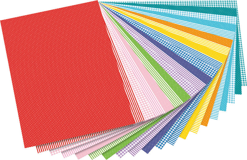 Folia Motivkartonblock, Basics intensiv – 240 × 340 mm – 270 g/m² – sortiert – 20 Blatt