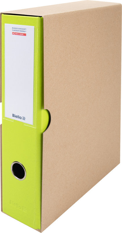 Biella Ordnerhülle/Futteral A4 – 70 mm, Braun, Karton, 5er Pack
