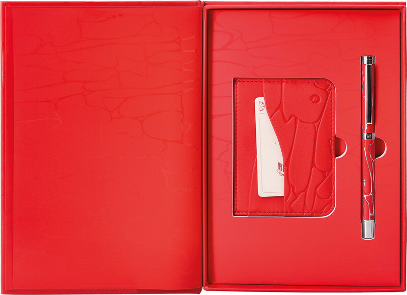Belius Kugelschreiber – Rot, Aluminium