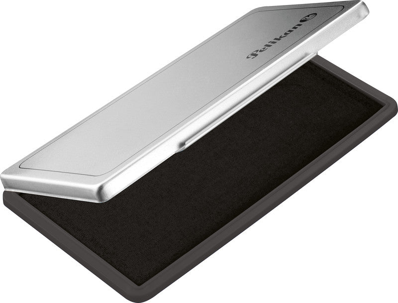 Pelikan Stempelkissen – Metall, 160 × 90 mm, Schwarz, getränkt
