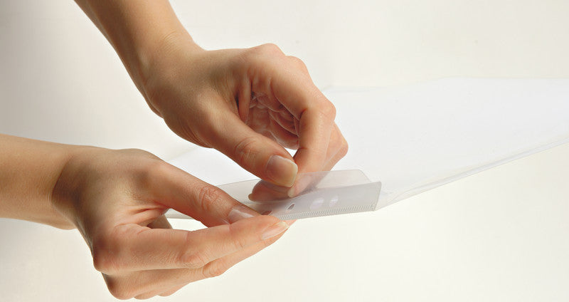Leitz Sichtmappe A4 – transparent, Kunststoff, matt, 200 µm, 5er-Pack