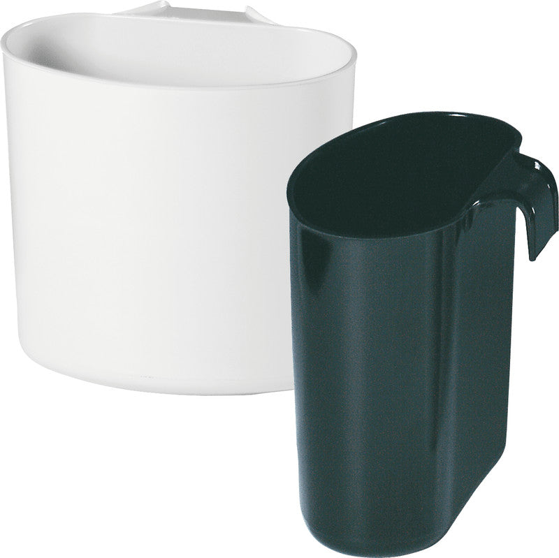 Ornalon Abfalleinsatz – 1,5 l – ohne Deckel – Kunststoff, weiss – B × H × T 170 × 150 × 95 mm