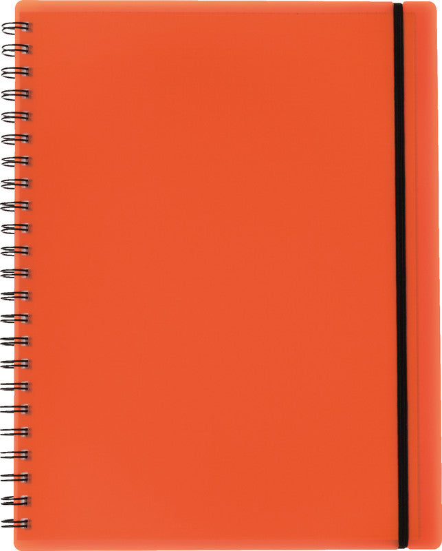 Kolma Collegeblock A4, kariert, Spiralbindung, 100 Blatt, 4-fach gelocht, perforiert, 70 g/m² – orange