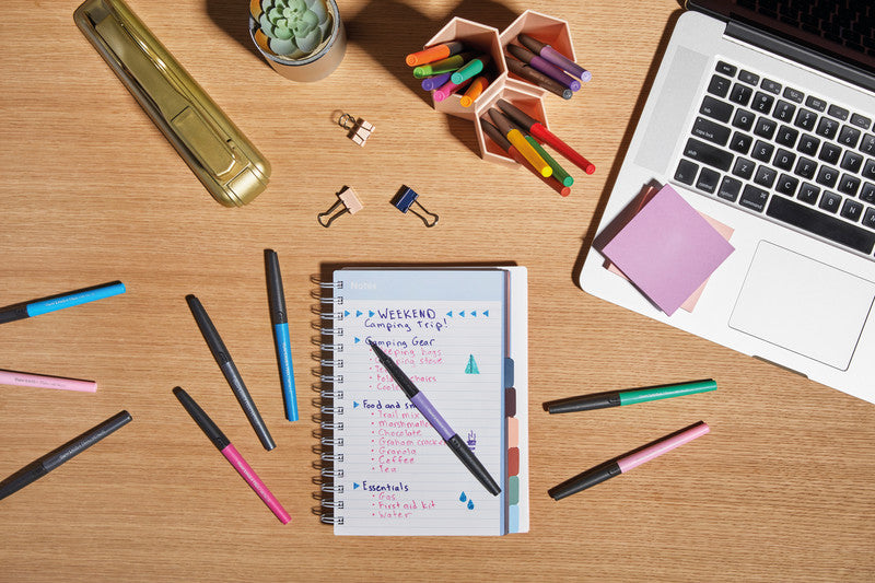 Papermate Filzstifte Flair Metallic, Strichbreite 0,7 mm, 12 Farben