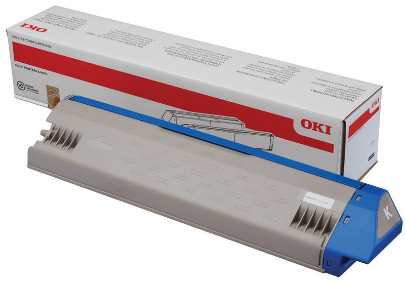 OKI Toner – schwarz, 240000 Seiten – für Farb-Laserdrucker/Multifunktionsgeräte