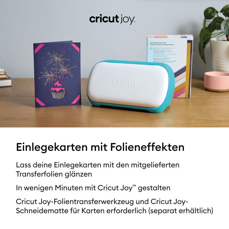 Cricut Werkzeugset, inkl. 12 Folien (101 × 152 mm), Gold/Silber – für Joy