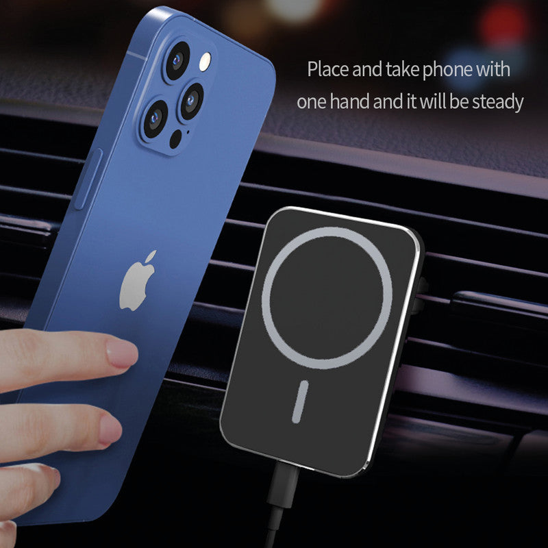 Kfz-Ladehalterung – MagSafe – Lüftungsschlitz – 7,5–15 W – für iPhone 12 – Schwarz