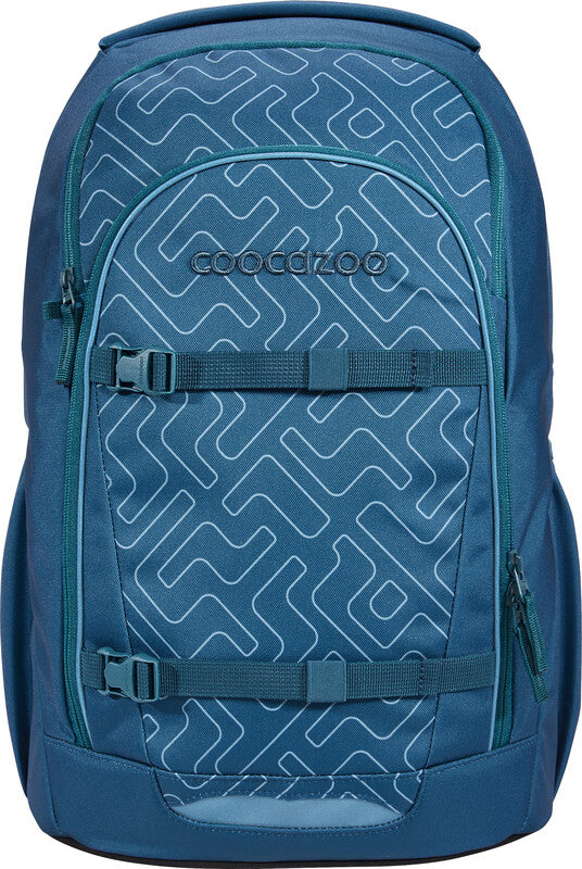 Coocazoo Rucksack Every – Blue Maze – B 30,0 × H 46,0 × T 22,5 cm – aus recyceltem rPET