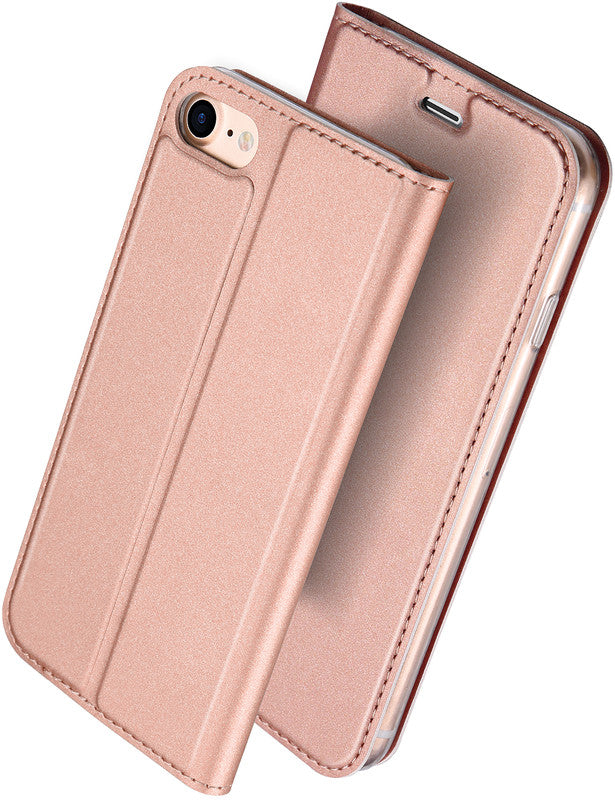 Dux Ducis Booklet-Hülle Skin Pro – für Apple iPhone XR – Roségold – mit Kartenfach, Magnetverschluss