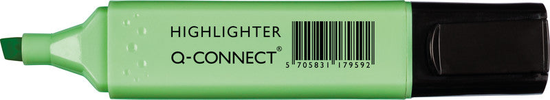 Q-CONNECT Textmarker Set 6 Farben Pastell – Keilspitze, 1–5,2 mm