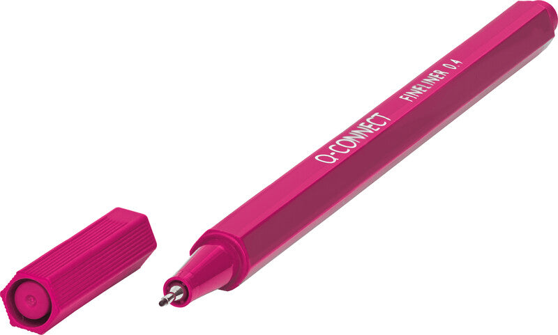 Q-connect Fineliner – 8er-Set, 0,4 mm – 8 Farben, sortiert