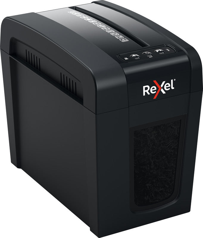 Rexel Secure X6-SL Slimline – Aktenvernichter, DIN P-4, Partikelschnitt 4 × 40 mm, 6 Blatt, 10 l, A4