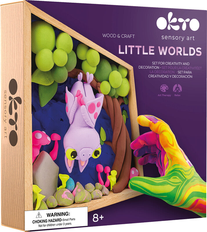 Okto Sensory Art – Modelliermasse-Set Little Worlds – ab 8 Jahren – 210 × 210 mm