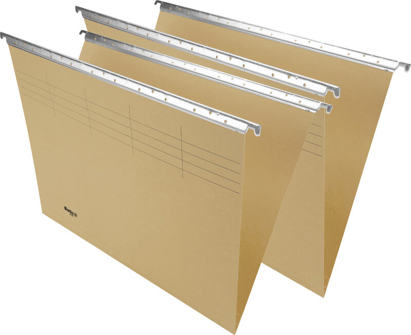 Biella Hängeordner für A4 – Karton, Olivgrün, 320 × 240 mm, mit Vordruck