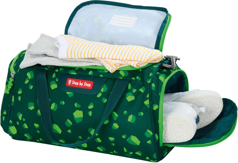 Step by Step Sporttasche SPACE – 13 l, Motiv Dino Targo, mit Schultergurt, wasserabweisend, 38 × 20 × 23 cm