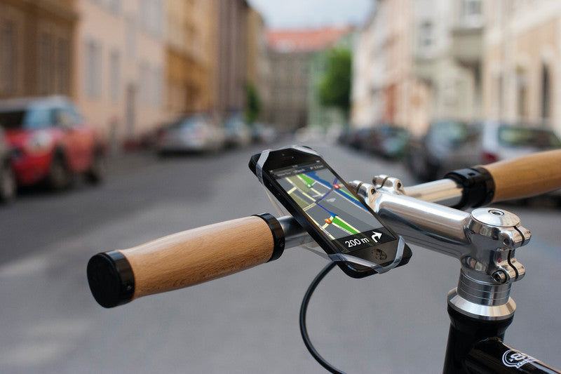 Bike Citizens Fahrradhalterung – für Lenker Ø bis 31,8 mm, Silikon, transparent