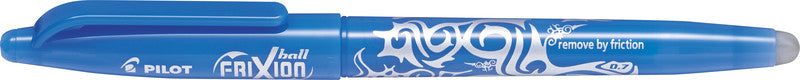 Pilot FriXion Ball Gelschreiber – himmelblau, 0,7 mm, radierbar, Kappe, nachfüllbar
