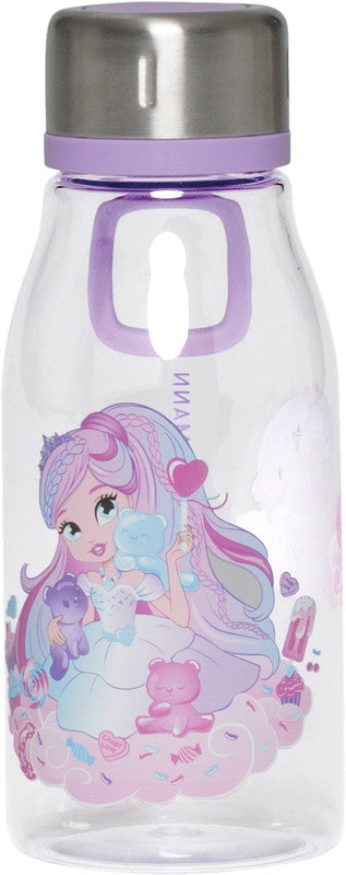 Beckmann Trinkflasche – 4 dl – Kunststoff, Schraubverschluss, auslaufsicher – Candy