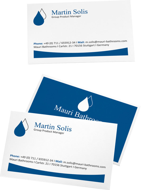 Sigel Visitenkarten, 85 × 55 mm – A4, 10 pro Blatt – 100 Karten – FSC-zertifiziert, beidseitig bedruckbar