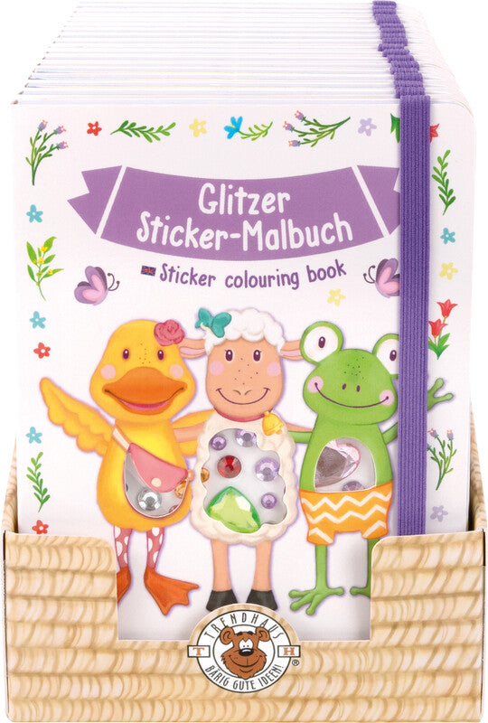 Trendhaus Tommy & Friends Malbuch, Papier, 14,8 × 10,5 cm, mehrfarbig, ab 3 Jahren, inkl. 94 Glitzersticker