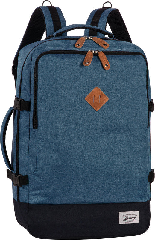 Bestway Cabin Pro Notebook-Rucksack – für Notebooks bis 17,3", 40 l, wasserabweisend, Kunststoff, graublau