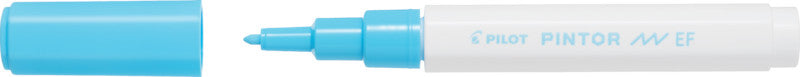Pilot Pigment-Marker Pintor – Rundspitze 0,5-0,7 mm – Pastellblau – Für dunkle Oberflächen geeignet