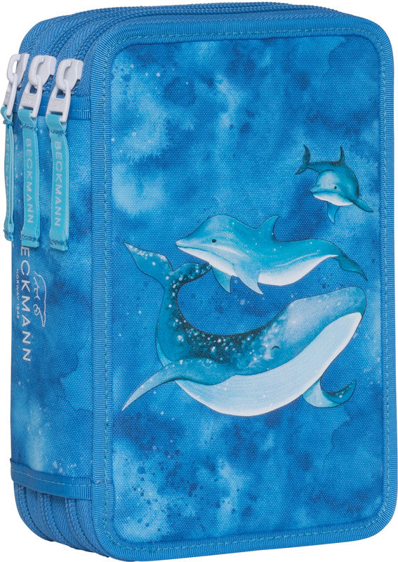 Beckmann Classic 1st Etui Triple, gefüllt – Ocean – Kunststoff – 13,0 × 20,5 × 7,0 cm