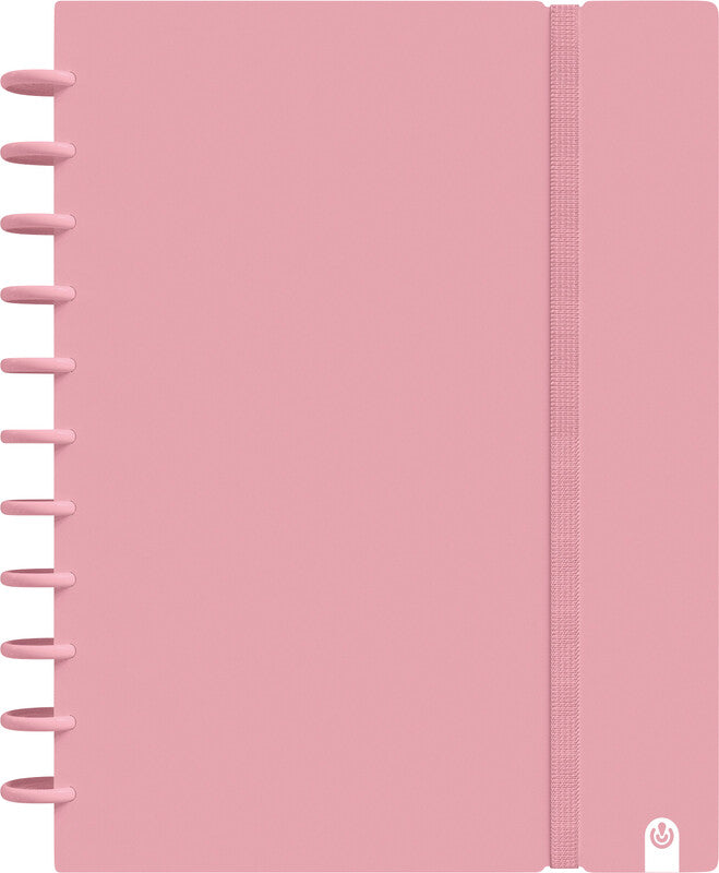 Carchivo Spiralblock A4, liniert, Spiralbindung, 80 Blatt, 100 g/m² – Pastellpink