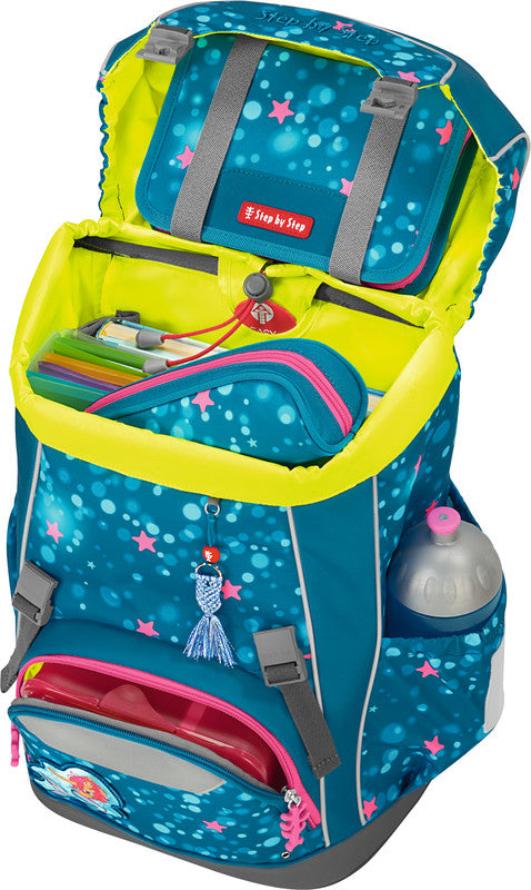 Step by Step Schulrucksack-Set Giant – 5-teilig – Mermaid Lola – 28 × 44 × 21 cm – recycelte Materialien