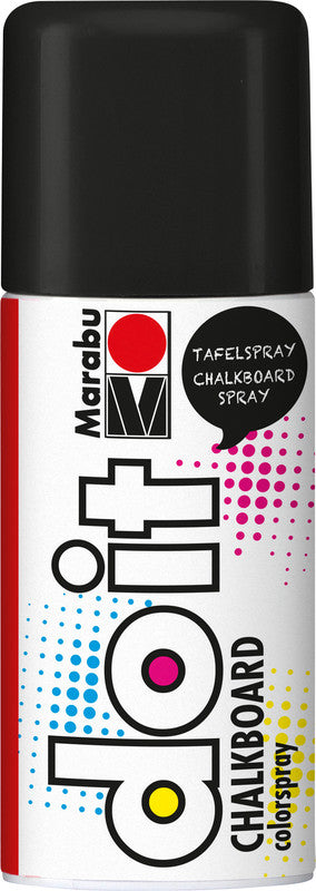 Marabu do it Chalkboard – Farbspray – schwarz, seidenmatt, 150 ml, für Tafeln