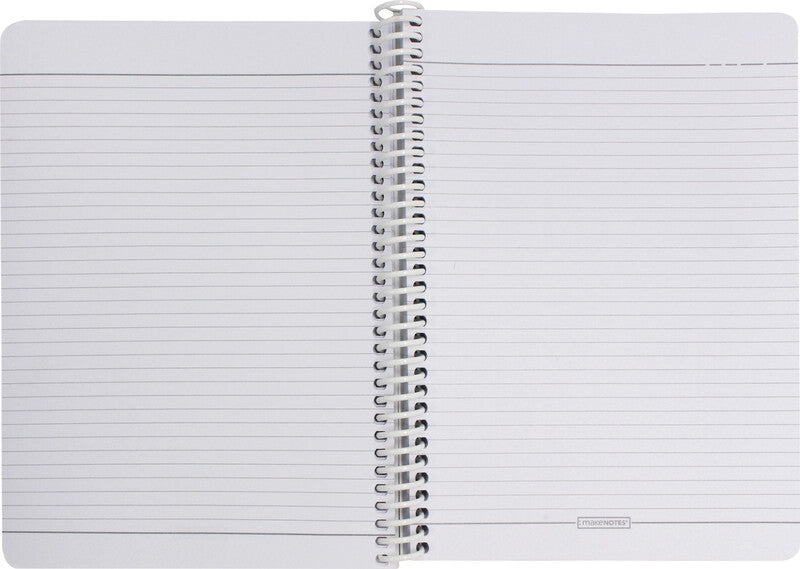 Makenotes Spiralheft – A5 – Liniert – 160 Seiten – 80 g/m² – Spiralbindung, Abgerundete Ecken, Mehrfarbig