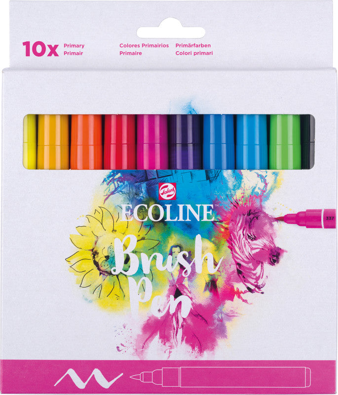 Talens ecoline Filzstifte Basic, auswaschbar, 10 Farben